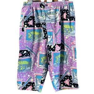 RARE Men's Vintage Gotcha‎ Snappers Crop Pants Capris Sz 38 Stretch Elastic USA